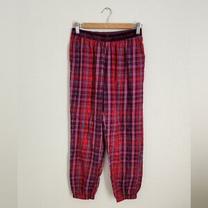 Victoria's Secret Metallic Thread Plaid Pajama Lounge XS Pants